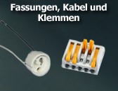 LED Technik Fassungen und Klemmen