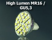 LED High Lumen Fassung MR16 / GU5,3 LED High Lumen Fassung MR16 / GU5,3