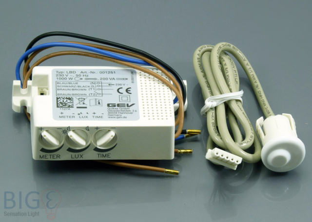 Mini Einbau Bewegungsmelder mit externem Fotosensor