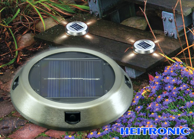 Heitronic Solar LED Bodenaufbaustrahler 36399 4 flammig