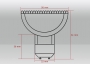 38 LED GU10 Strahler 230 V warmwei�