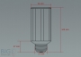 66 LED JDR E27 Birne 230 Volt - High Lumen
