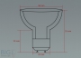 52 LED GU10 Strahler 230 V mit Schutzglas