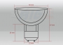 20 LED GU10 Strahler 230 V warmwei� mit Schutzglas