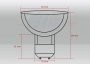 GU10 Energiesparlampe  - 7W 230V - warmwei� 2700K