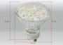 12 SMD GU10 Strahler 230 V warmwei� mit Schutzglas