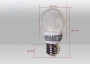 30 SMD LED E27 Birne 230 V warmwei�