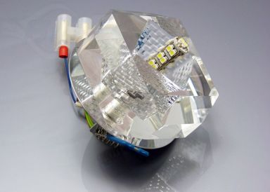 Kristall Einbaustrahler G4 8-eckig