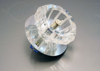 Kristall Einbaustrahler G4 Rund