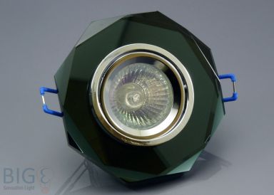 Einbaurahmen schwarzes Kristallglas - Stern - Schnellspannkopf