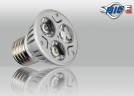 3x1W E27 Wei� 230V Power LED Strahler