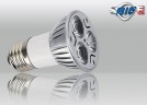3x1W E27 JDR (Langhals) Wei� 230V Power LED Strahler