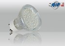 52 LED GU10 Strahler 230 V warmwei�  mit Schutzglas