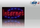 LED Werbeschild 'Internet' animiert
