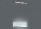 Massive H�ngeleuchte Glaspendel Modern 3-Flammig wei�/blau