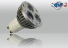 3x1W GU10 Wei� 230V Power LED Strahler