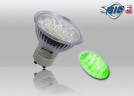 15 LED farbige Leuchtmittel GR�N - GU10