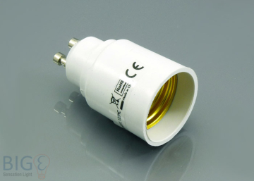 Hochvolt Leuchtmitteladapter GU10 auf E27
