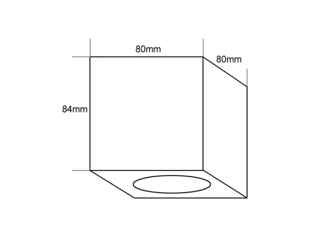 LED Aufbaustrahler Set Würfel Cube Aluminium gebürstet komplett weiß mit LED Markenspot LC Light 5 Watt