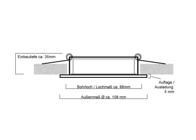 GX53 LED Einbauleuchten Set flach Aluminium gebürstet rund mit LED GX53 Markenlampe von Kanlux 9w