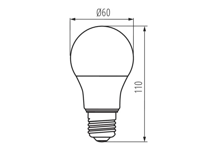 Kanlux Premium IQ E27 SMD LED Birne 7,3 Watt A60 DIMMBAR warmweiß
