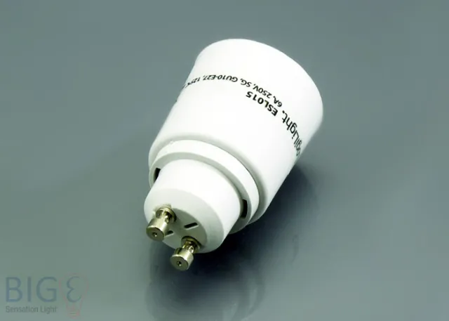 Hochvolt Leuchtmitteladapter GU10 auf E27