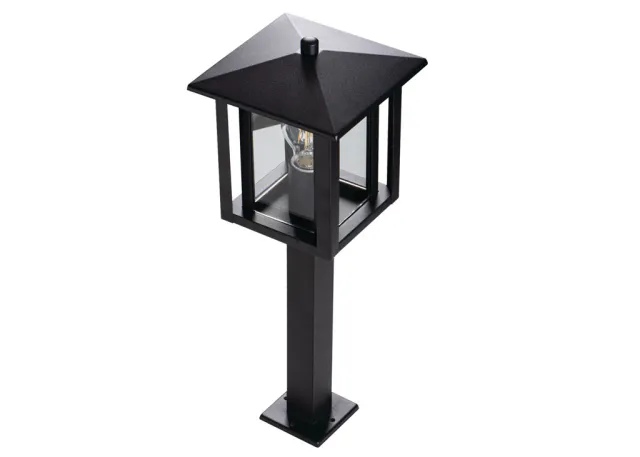 Kanlux Außenleuchte für austauschbare E27 Leuchtmittel Selto 80 B Edelstahl und Echtglas