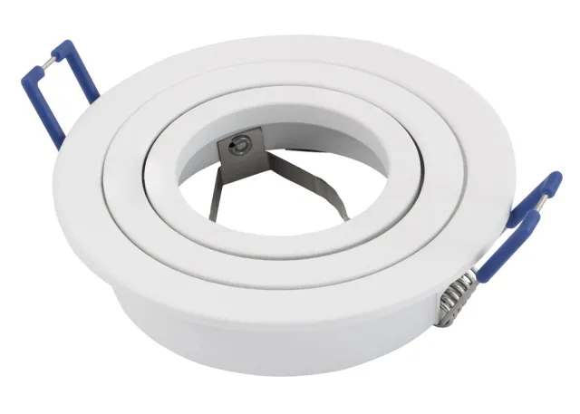 Einbaurahmen McShine KL-89 rund, schwenkbar, matt weiss