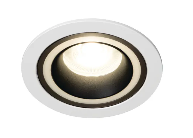 Kanlux Einbaustrahler Deckenleuchte Downlight FELINE DSO B-W weiß schwarz matt doppelter Lichtaustritt