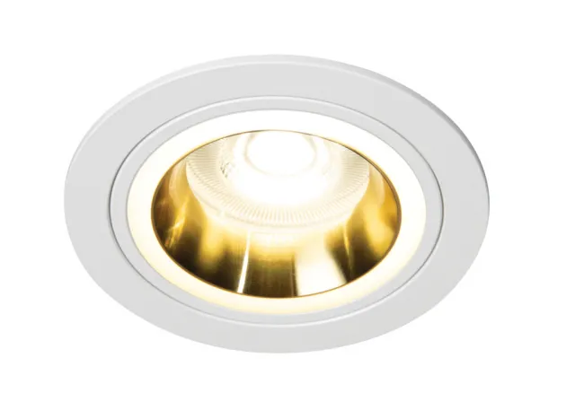 Kanlux Einbaustrahler Deckenleuchte Downlight FELINE DSO G-W weiß matt gold doppelter Lichtaustritt