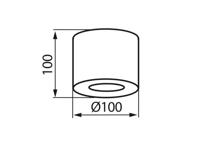 Kanlux Aufbauleuchte LED GU10 40W Algo CO-W Weiß