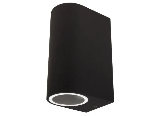 Wandleuchte McShine OVAL-A schwarz IP44 2X GU10 Aluminium Gehäuse