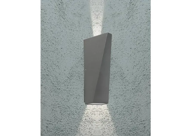 Aluminium UP/Down 2x3W IP54 anthrazit Pyramide