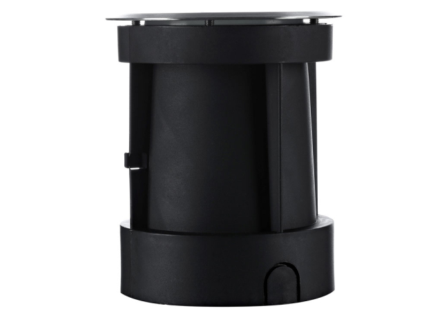 LED Boden Einbaustrahler GU10 Rund schwenkbar schwarz matt für GU10, MR16 oder Module