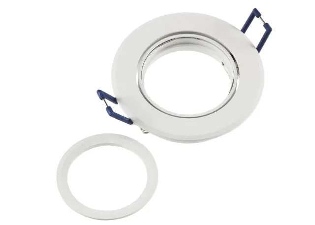 Aluminium Einbaustrahler weiß matt - schwenkbar - Klickverschluss - Chilitec CTE-84R WS