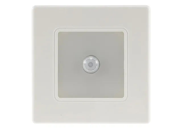 LED Wand-Einbauleuchte EBL 86 PIR 1,8W, 3000k, warmweiß, Rahmen cremeweiß Bewegungsmelder