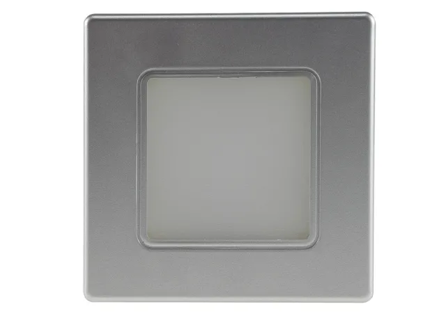 LED Wand-Einbauleuchte EBL 86 2,5W, 3000k, warmweiß, Rahmen silber