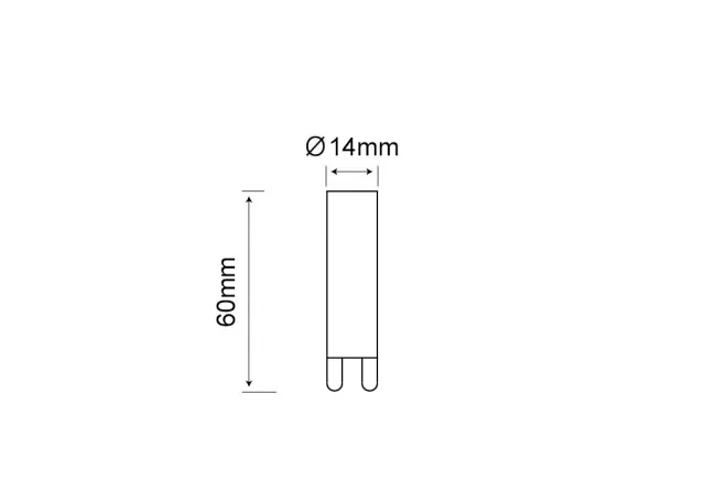 Chilitec LED Stiftsockel G9, 4W, 500lm 330Grad, 230V, 3000k / warmweiß, Glas