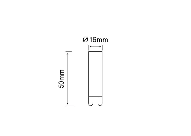 Chilitec LED Stiftsockel G9, 4W, 330lm 3000k, 240Grad, 230V, warmweiß