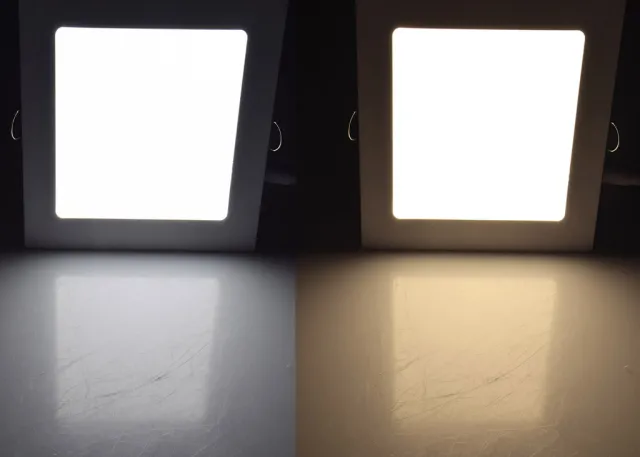 ChiliTec LED Licht-Panel QCP-22Q, 22,5x22,5cm 230V, 18W, warmweiss - neutralweiss