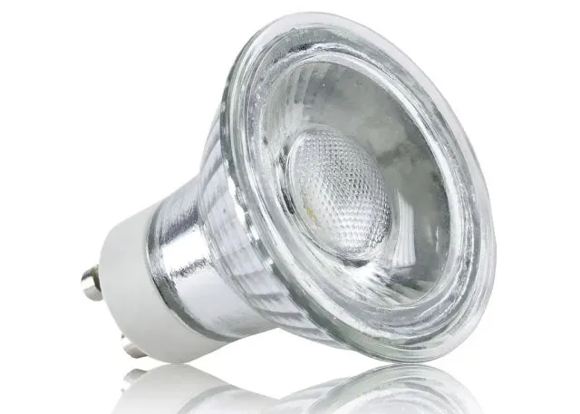 LED Einbaustrahler Set mit Marken GU10 LED Spot ChiliTec H50 COB 5 Watt Alu-Druckguß eckig Klickverschluß