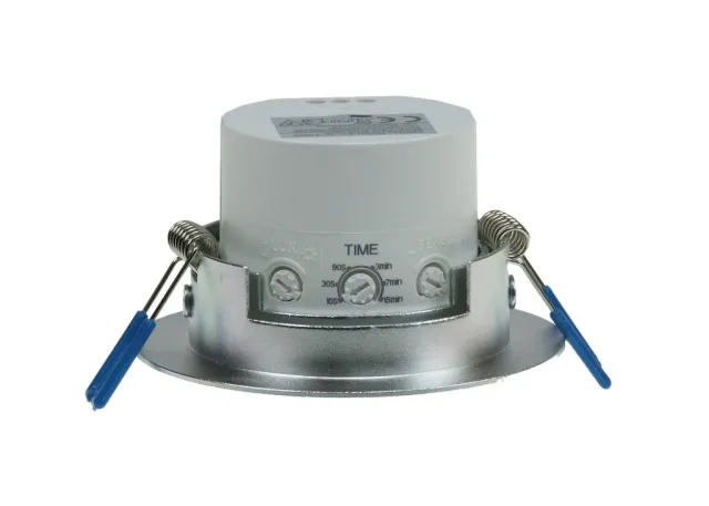 Decken-Einbau Bewegungsmelder Aluminium 360 Grad auch für LED