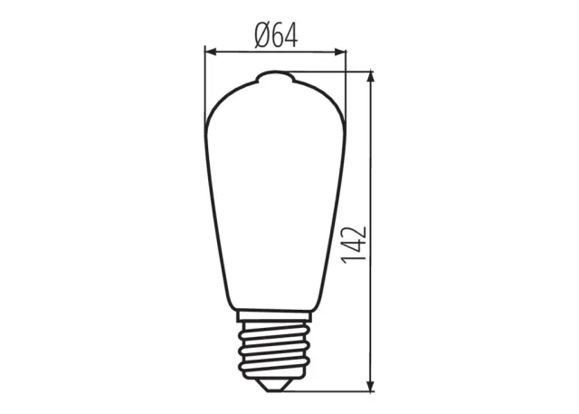 Kanlux Filament LED-Leuchtmittel XLED ST64 7W-WW