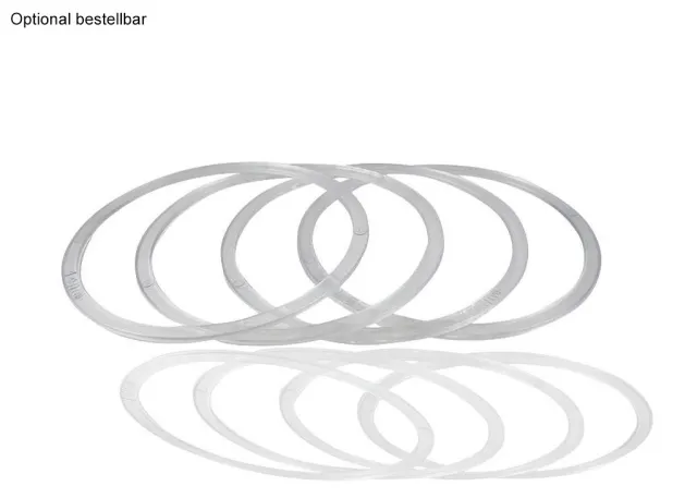 Einbaurahmen aus Aluminium eisengebürstet rund Klickverschluss geeignet auch für Spanndecken