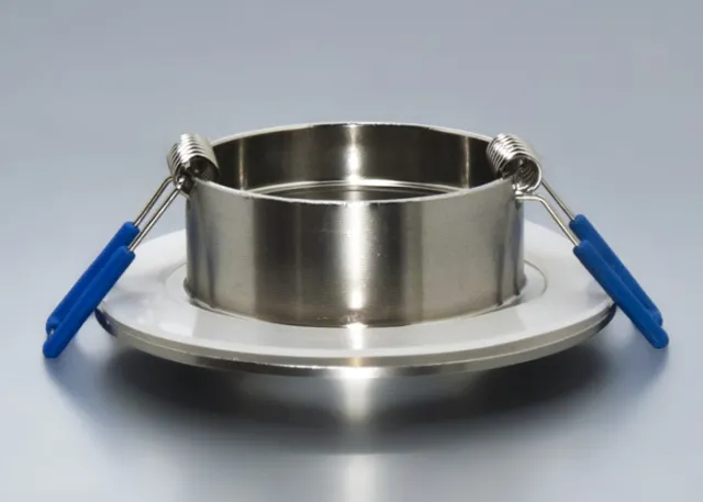 IP44 Aluminium Einbaustrahler eisengebürstet rund Feuchtraum