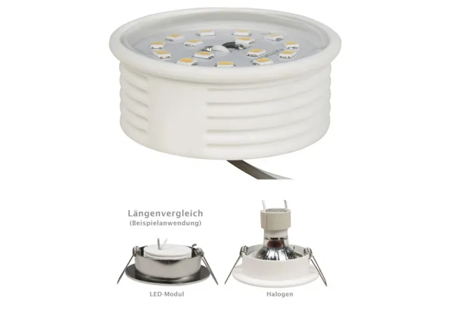 Flat LED Modul McShine, 5W, 400 Lumen, 50x20mm, step dimmbar 100/50/20%