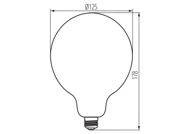 Kanlux LED Leuchtmittel Globe XLED G125 4W-SW Superwarm dekorativ