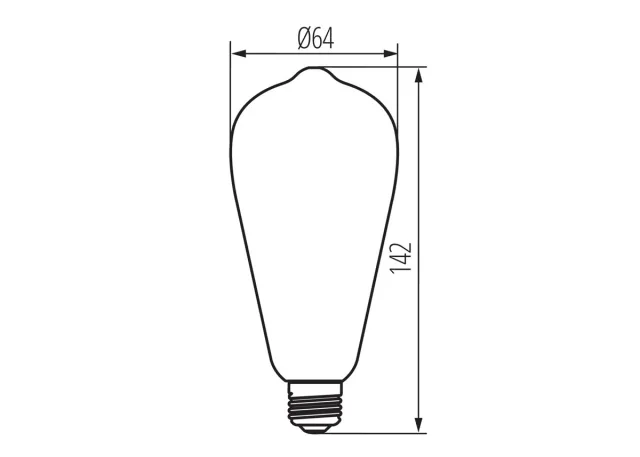 Kanlux LED Leuchtmittel XLED ST64 4W-SW Superwarm dekorativ