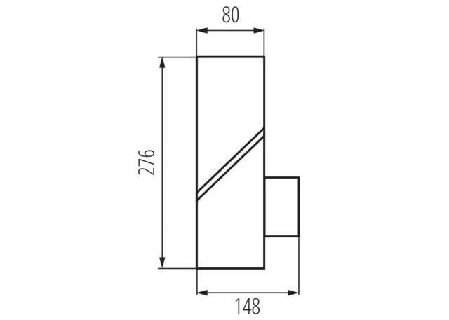 Kanlux Außenleuchte für austauschbare Leuchtmittel LAVEN EL 28 SE GR Bewegungsmelder