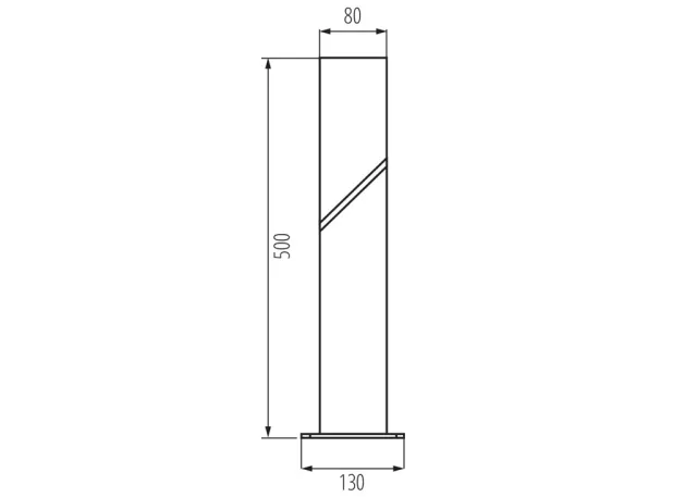 Kanlux Außenleuchte Wegeleuchte für austauschbare Leuchtmittel LAVEN 50 GR